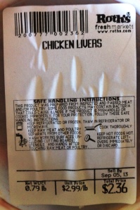 Chicken Livers are a primary ingredient